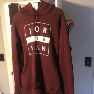 Jordan Burgundy Hoodie for Men